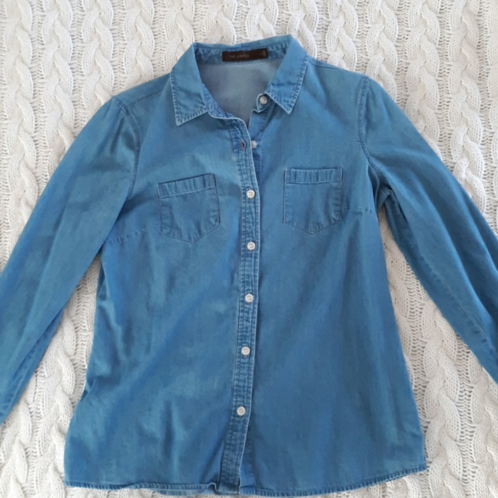 The Limited Chambray LS Button Up